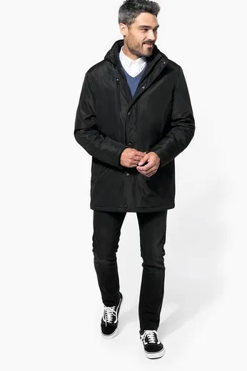 Parka con capucha desmontable