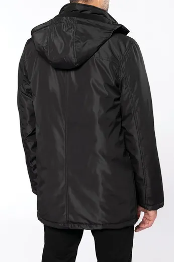Parka con capucha desmontable