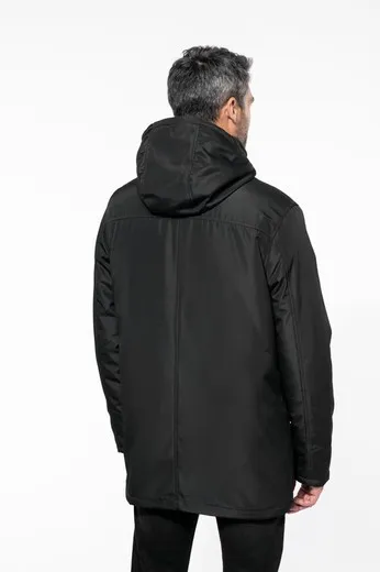 Parka con capucha desmontable