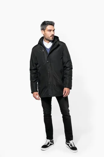 Parka con capucha desmontable