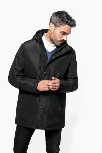 Parka con capucha desmontable