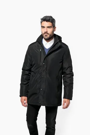 Parka con capucha desmontable