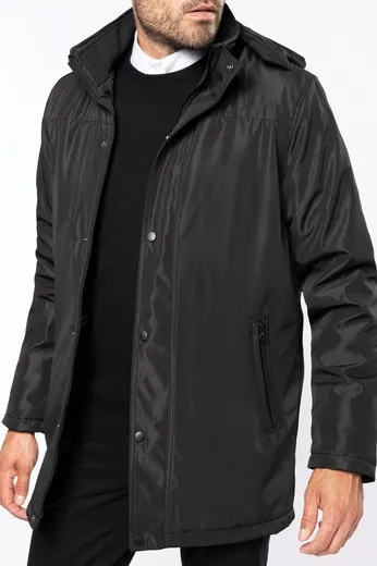 Parka con capucha desmontable