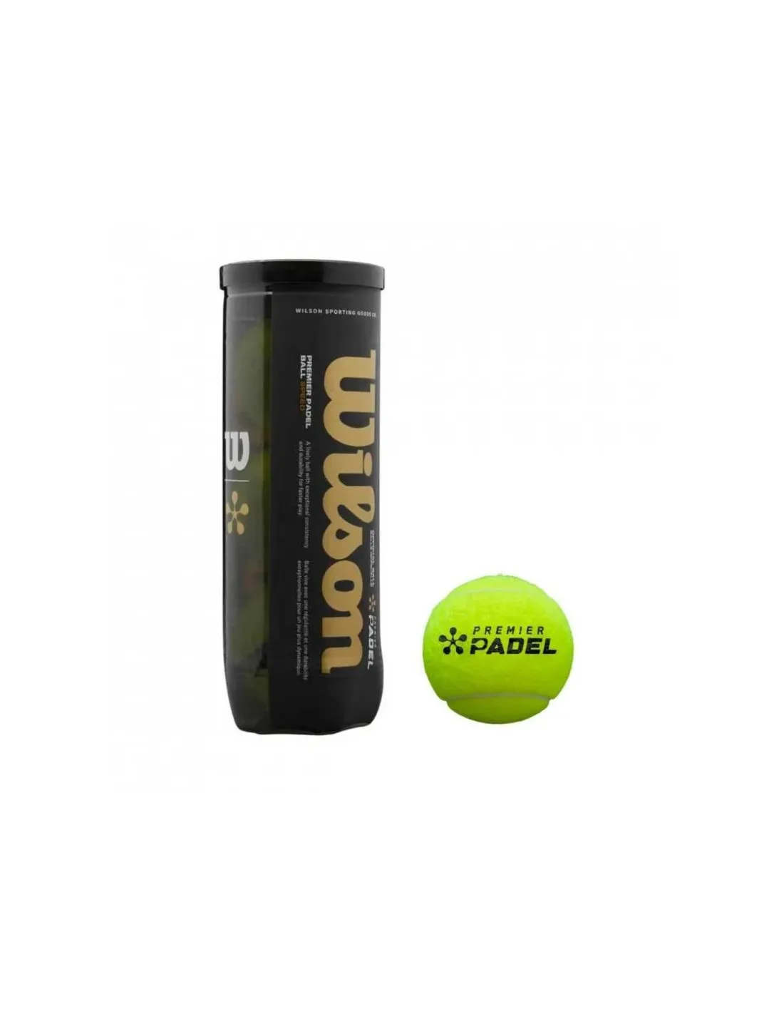 Pelotas de pádel Wilson Premier Speed 3 Ball Amarillo