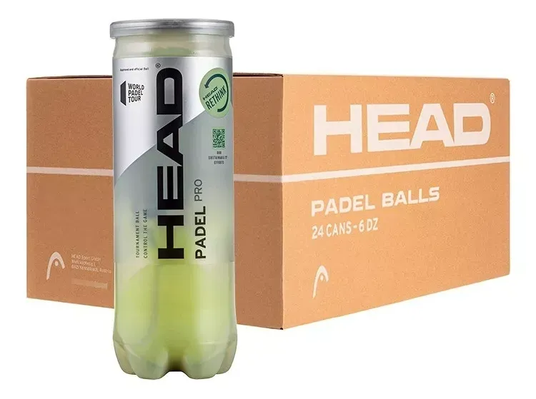 Pelotas Pádel Head 3B Padel Pro Caja 24 unidades
