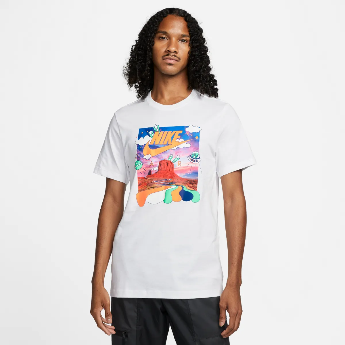 Polera Urbana Hombre Nike Sportswear Blanca