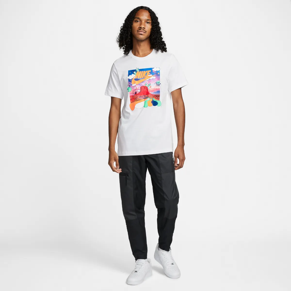Polera Urbana Hombre Nike Sportswear Blanca