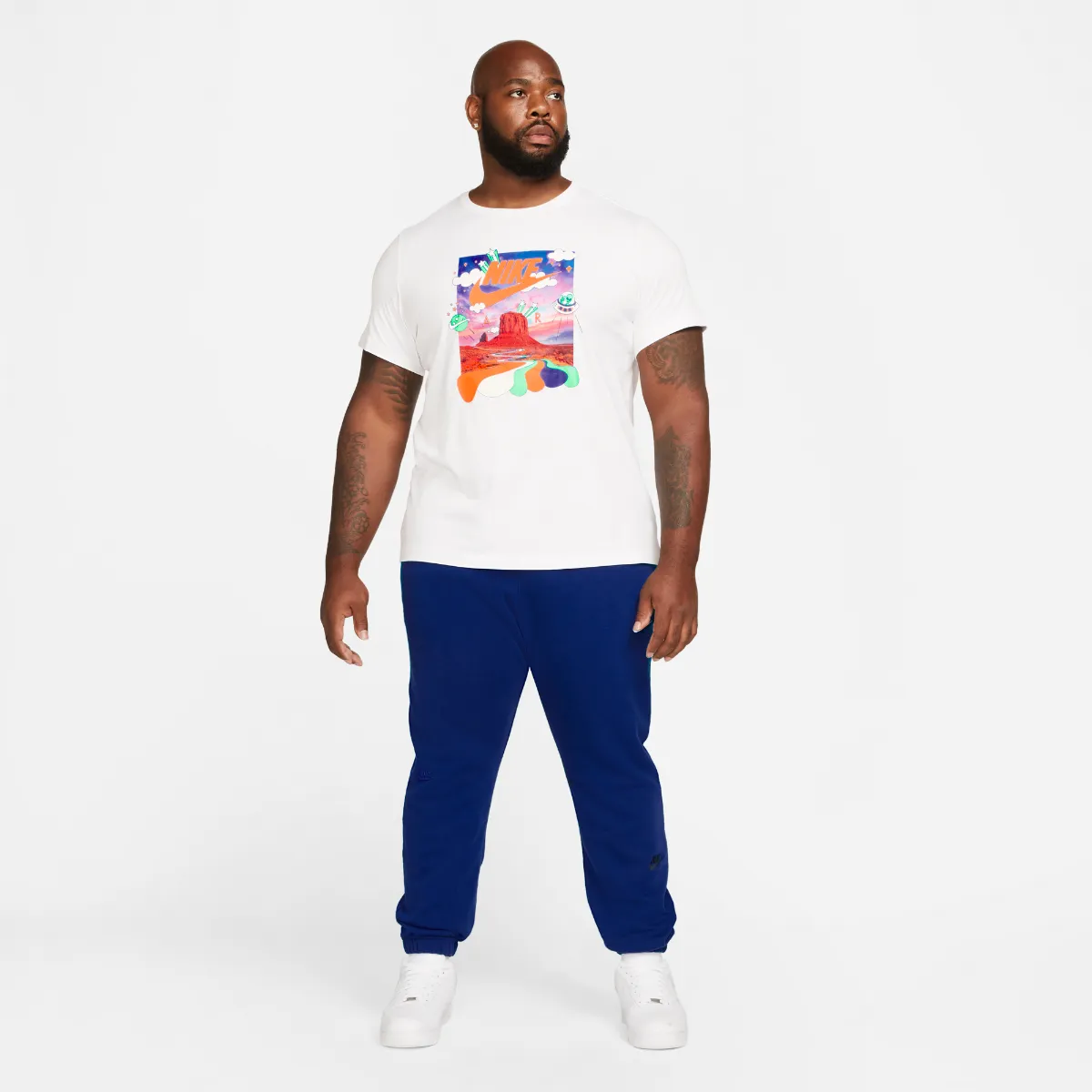 Polera Urbana Hombre Nike Sportswear Blanca
