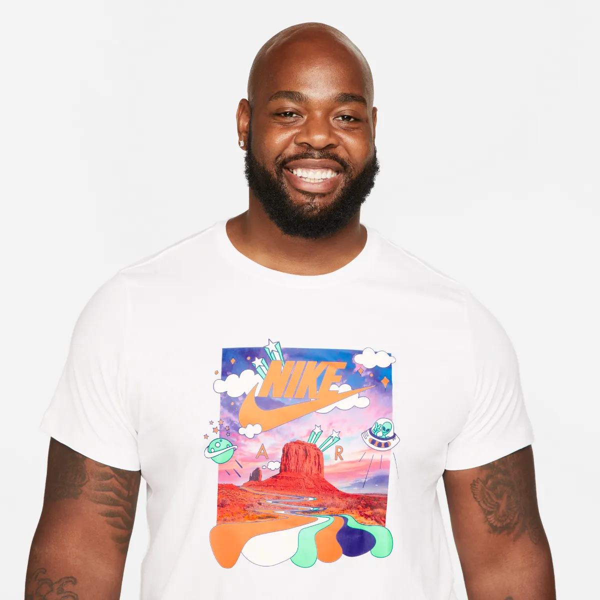 Polera Urbana Hombre Nike Sportswear Blanca
