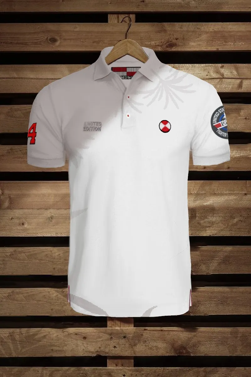 Polo de hombre TOPGUN blanco