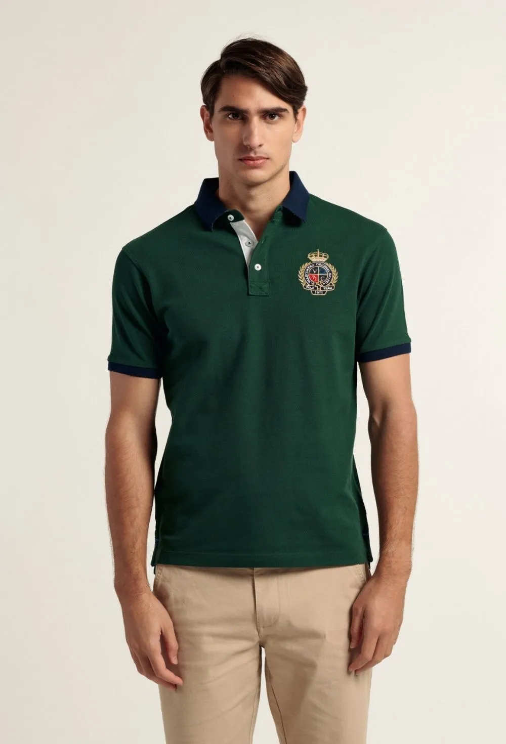 Polo escudo verde