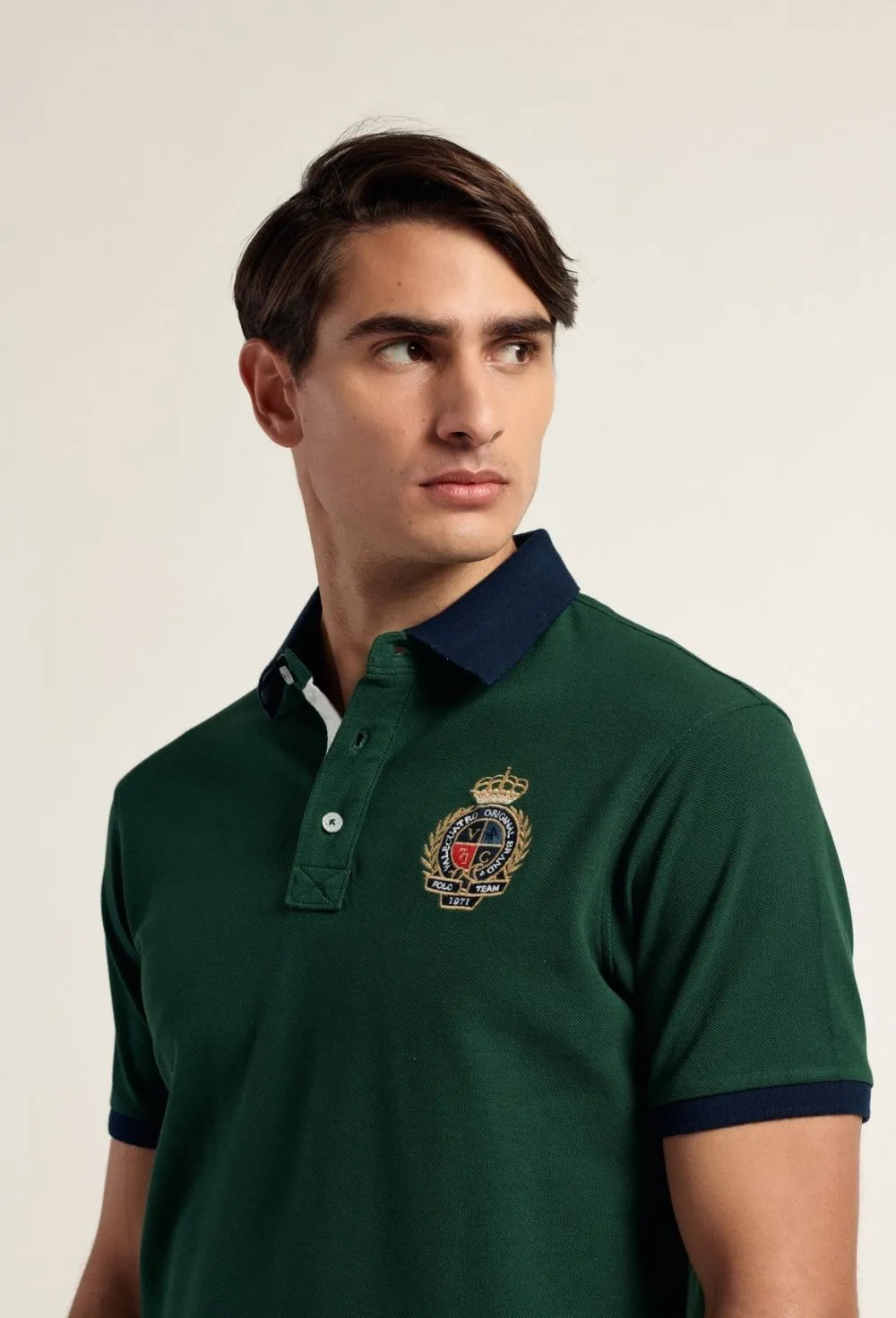 Polo escudo verde