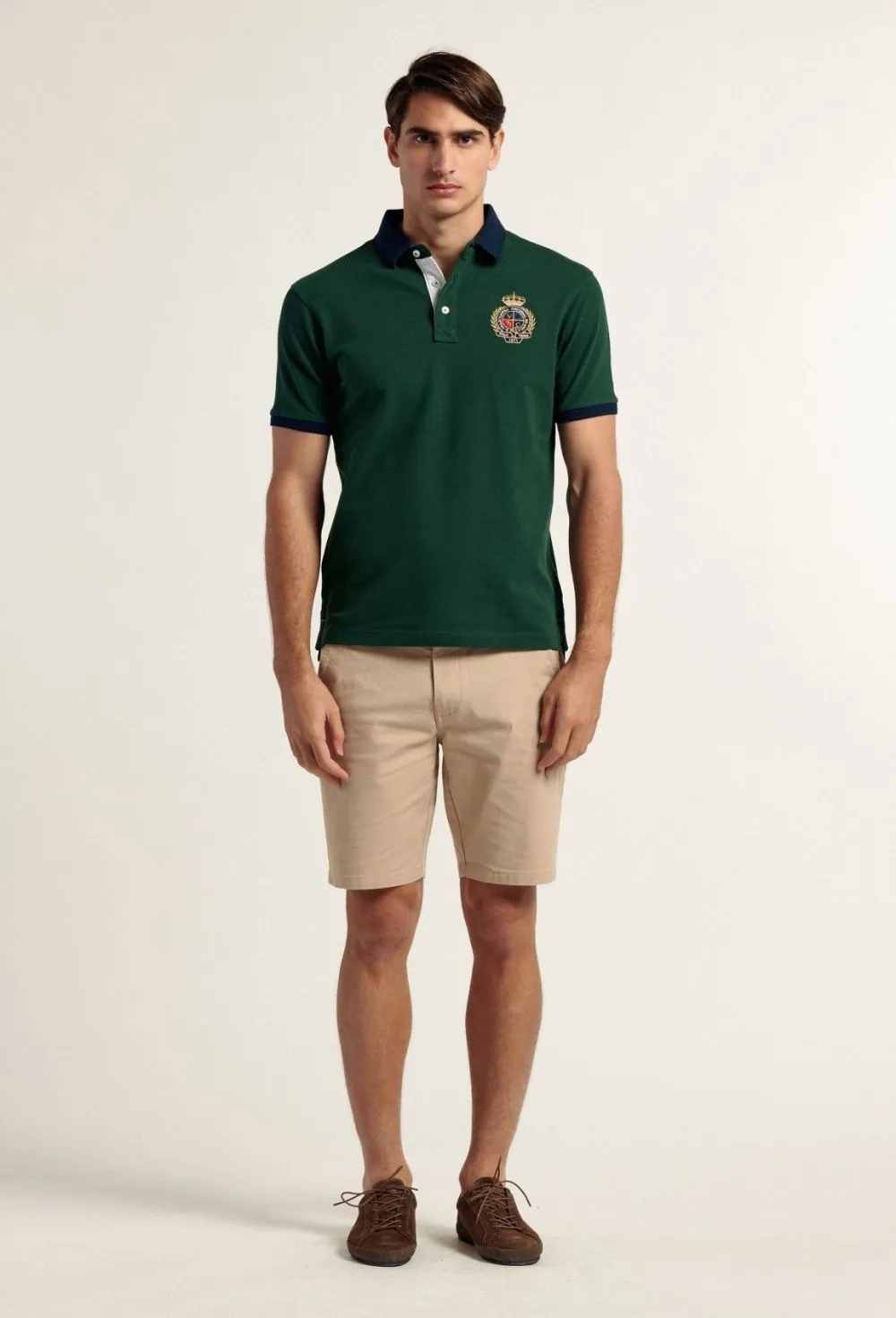 Polo escudo verde