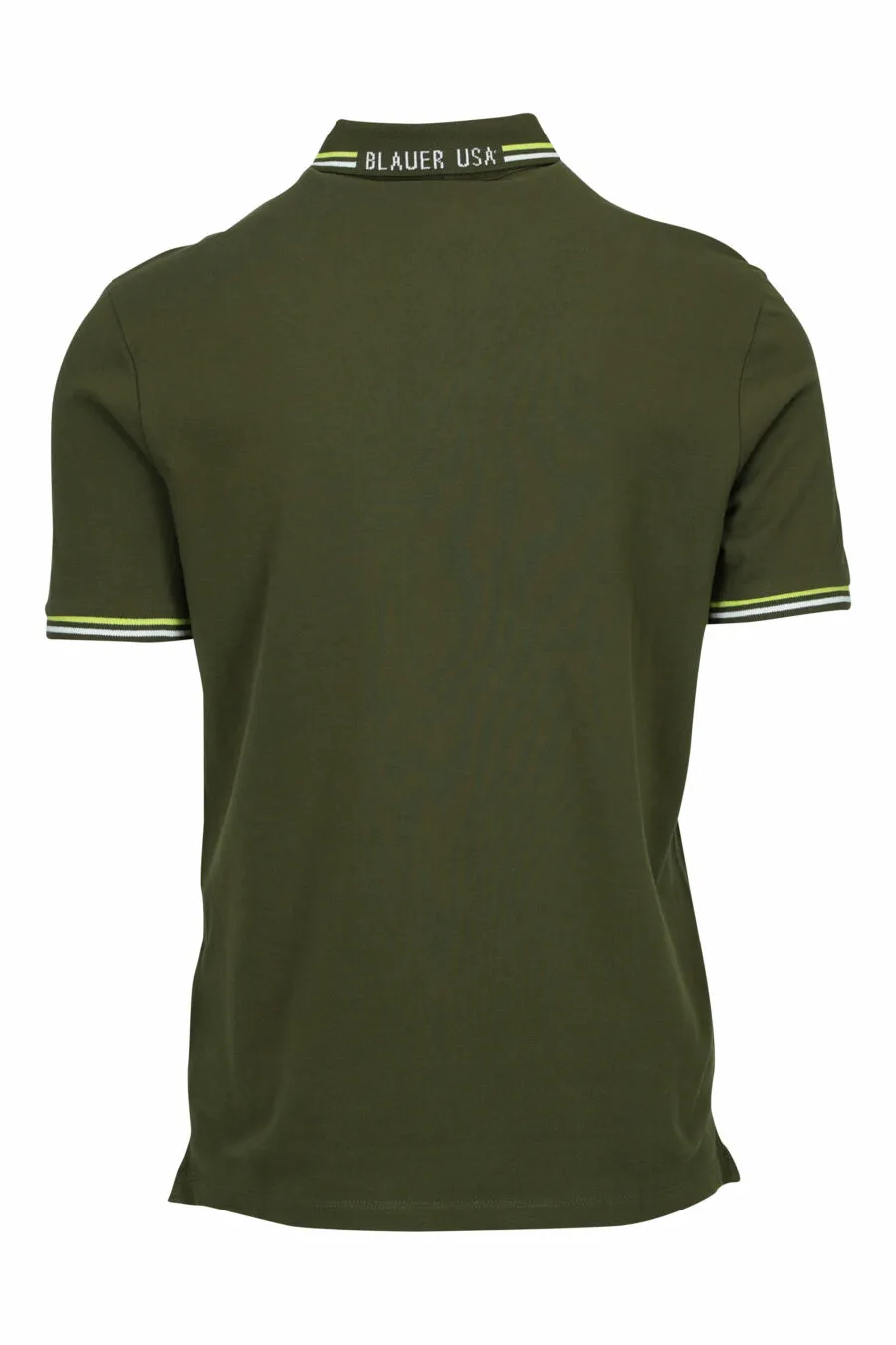 Polo verde militar con minilogo escudo