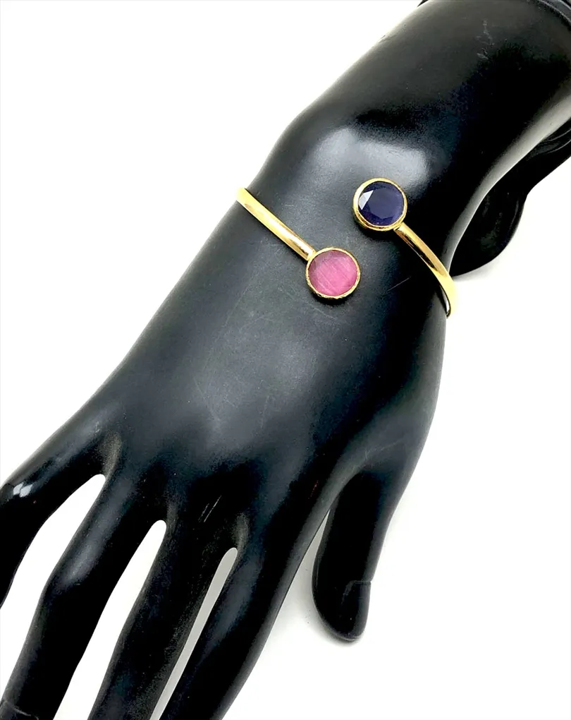 PULSERAS DE MUJER ROSAS Y MORADAS PARA SU VESTIDO DE FIESTA
