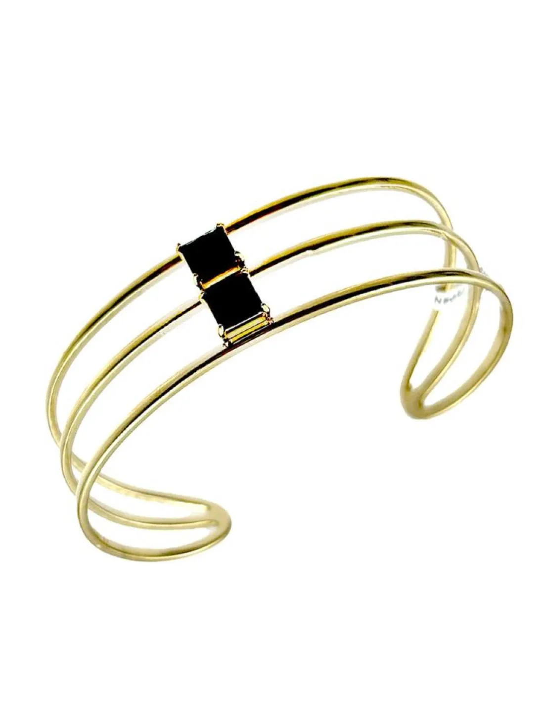 PULSERAS MUJER DORADAS Y NEGRAS DE FIESTA Y BODA