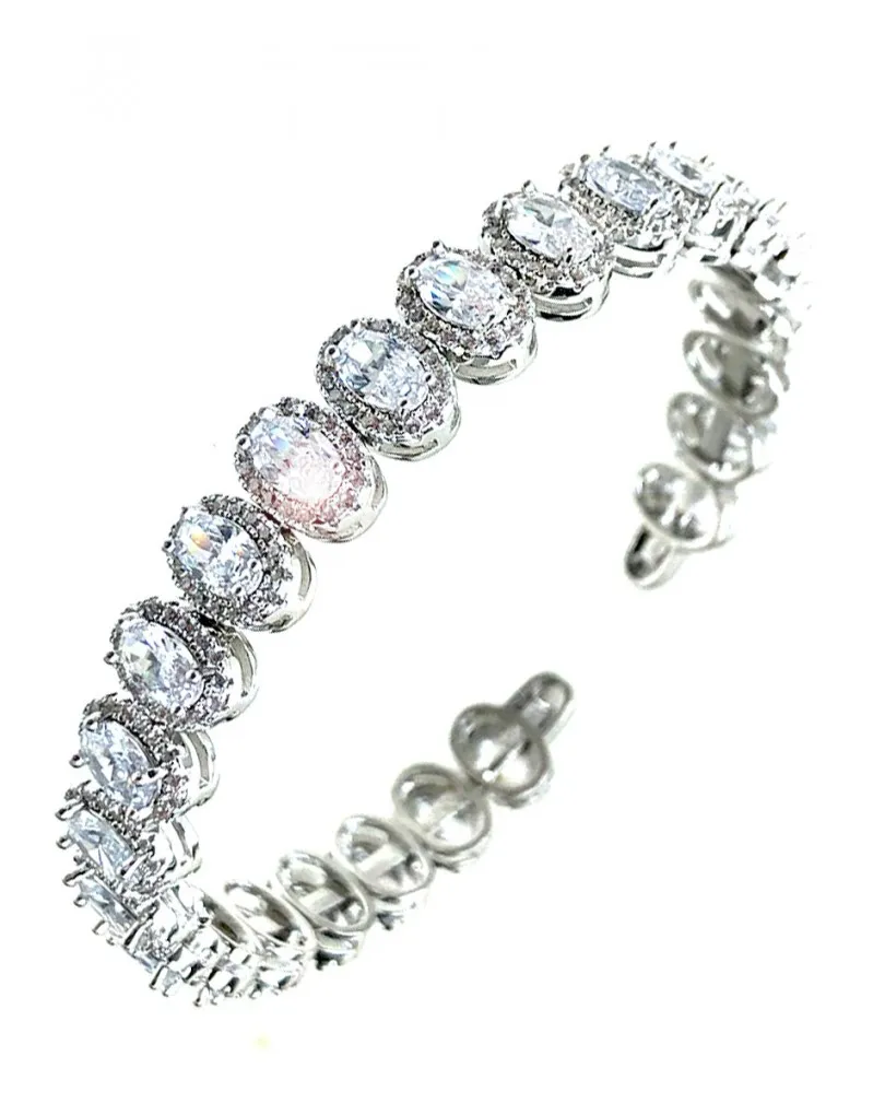 PULSERAS Y BRAZALETES MUJER PLATA Y CIRCONITAS  JOYAS Y ALTA BISUTERIA