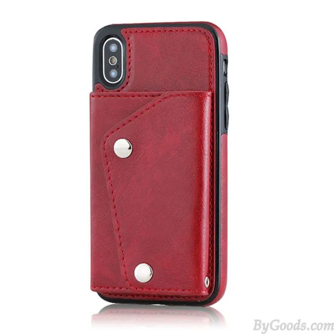 RETRO MULTIFUNCTIONS HATTERRESISTANT MOBILE PHONE CASE SUPPORT CARD IPHONEX CASES