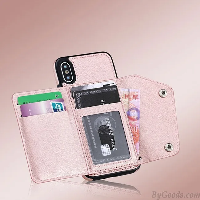 RETRO MULTIFUNCTIONS HATTERRESISTANT MOBILE PHONE CASE SUPPORT CARD IPHONEX CASES