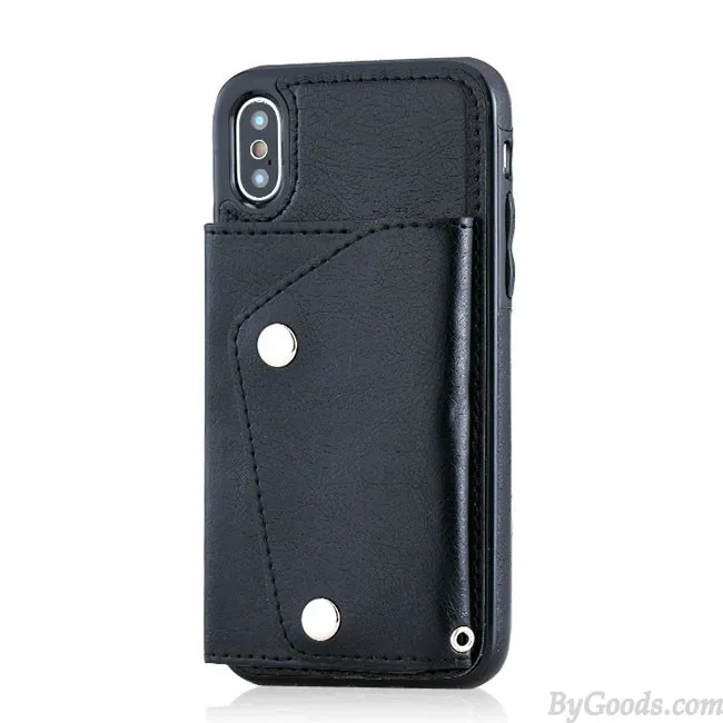 RETRO MULTIFUNCTIONS HATTERRESISTANT MOBILE PHONE CASE SUPPORT CARD IPHONEX CASES
