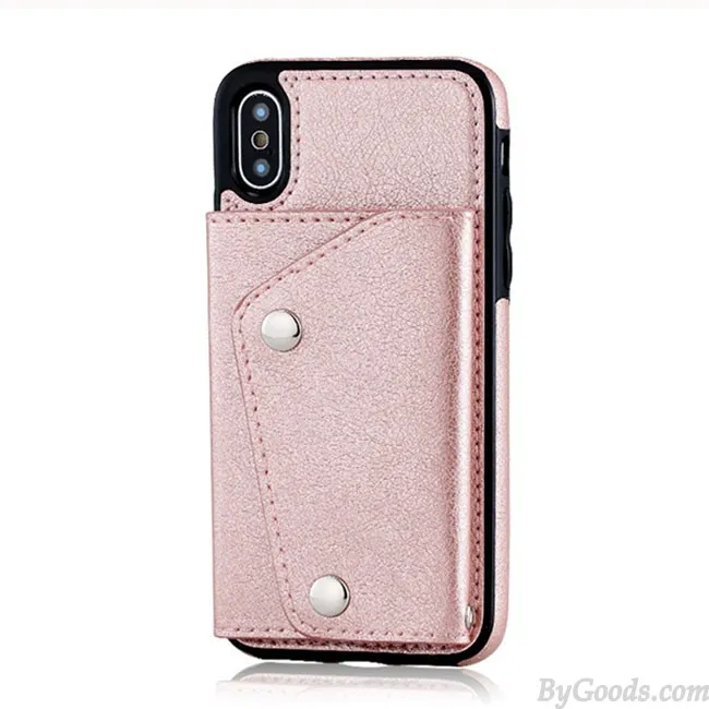 RETRO MULTIFUNCTIONS HATTERRESISTANT MOBILE PHONE CASE SUPPORT CARD IPHONEX CASES