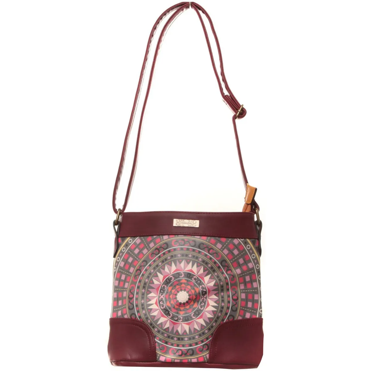 Sac à bandoulière Clara bordeaux