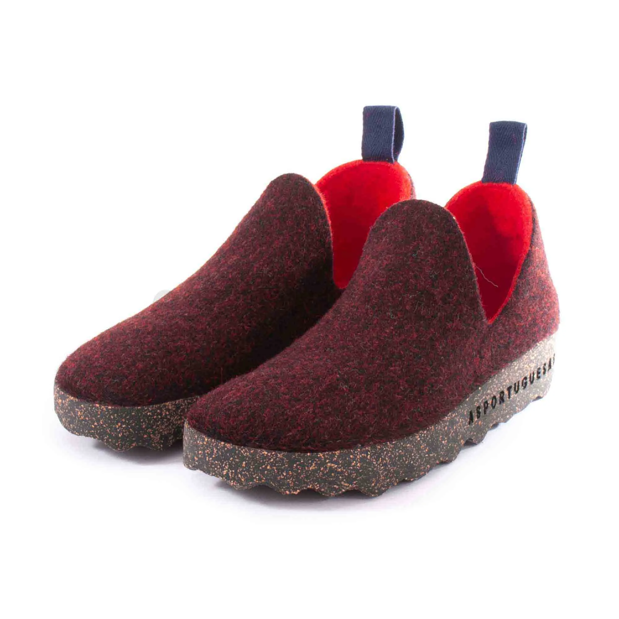 Sapatos ASPORTUGUESAS City Double Felt Merlot P018003033