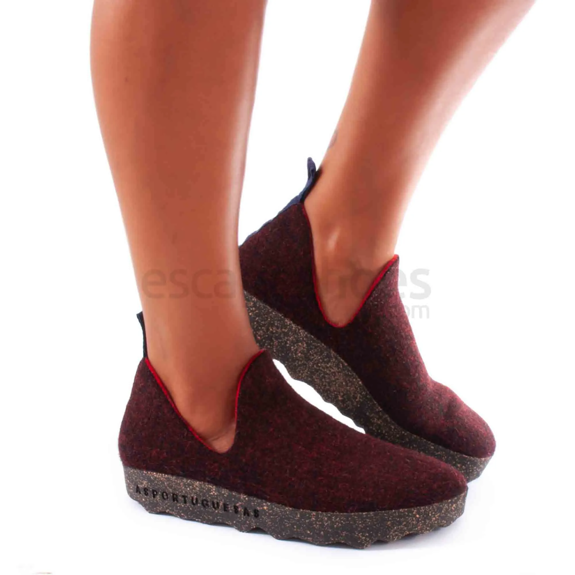 Sapatos ASPORTUGUESAS City Double Felt Merlot P018003033