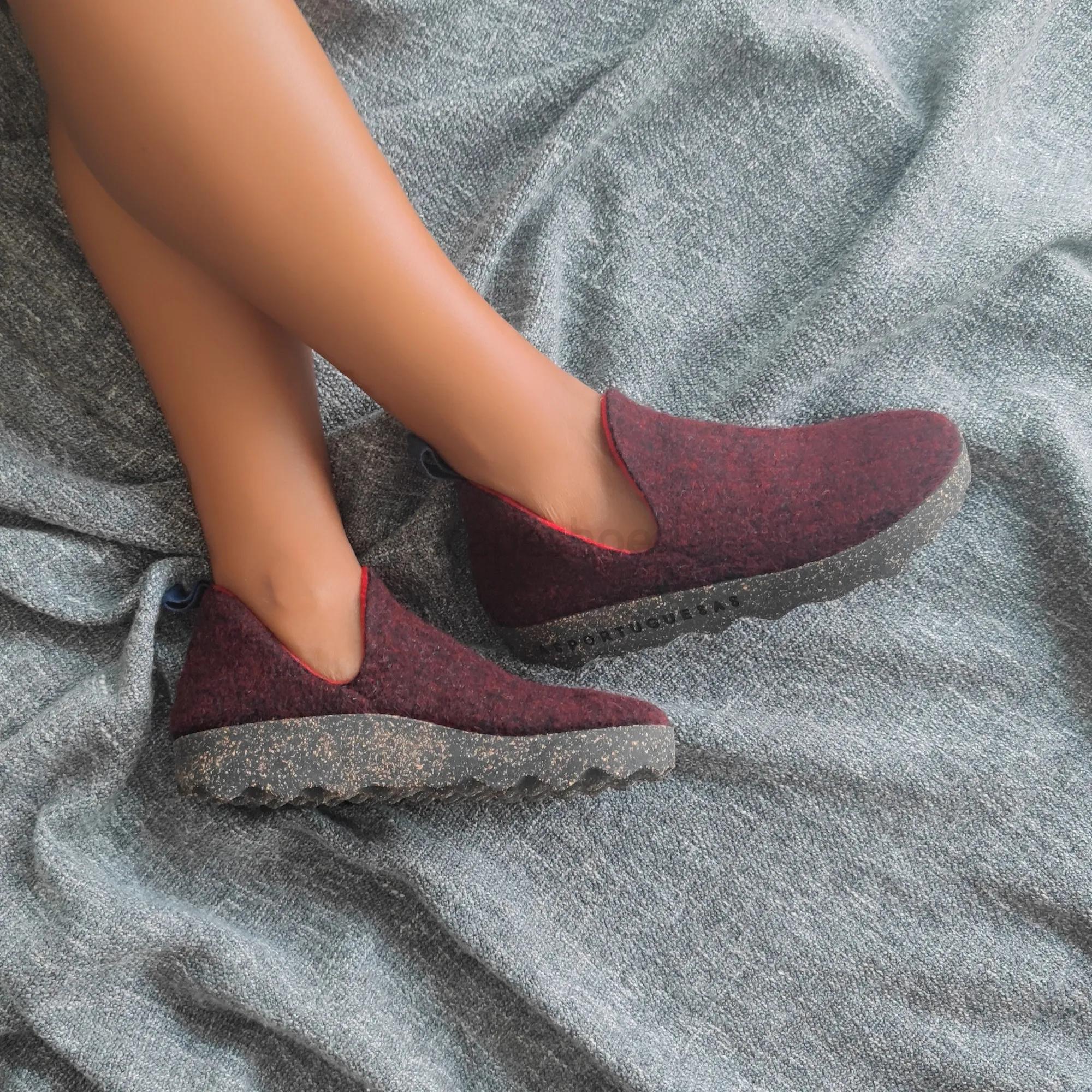 Sapatos ASPORTUGUESAS City Double Felt Merlot P018003033