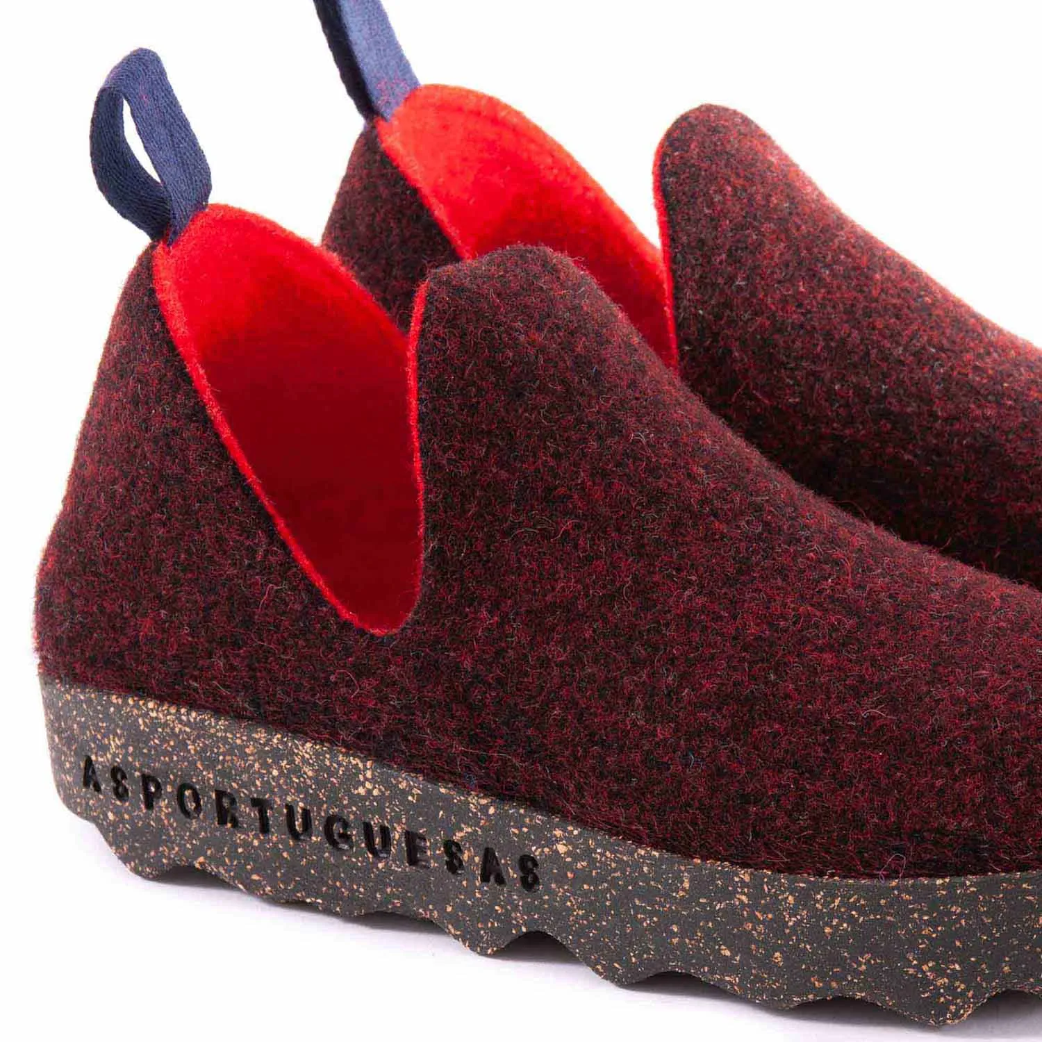 Sapatos ASPORTUGUESAS City Double Felt Merlot P018003033