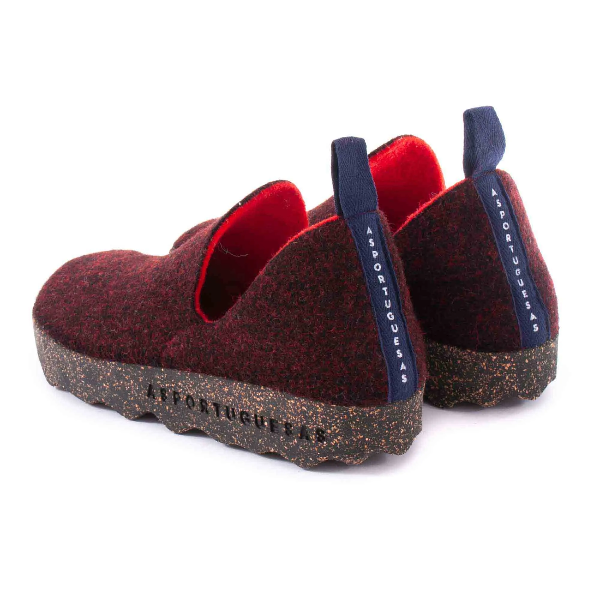 Sapatos ASPORTUGUESAS City Double Felt Merlot P018003033