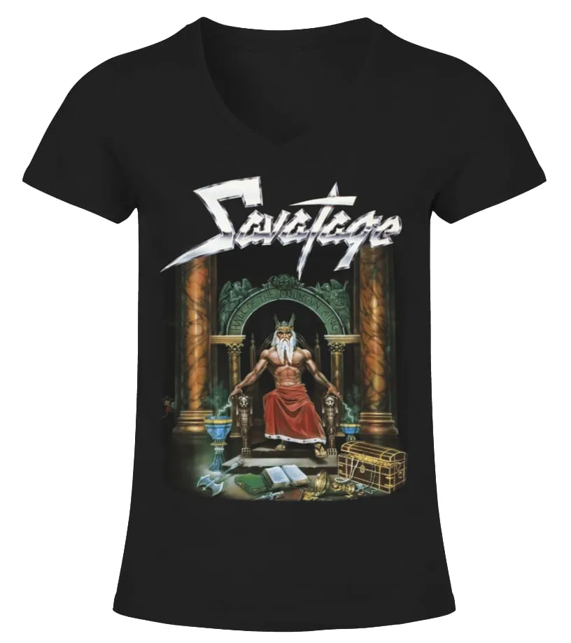 Savatage BK (6) Camiseta cuello pico Mujer