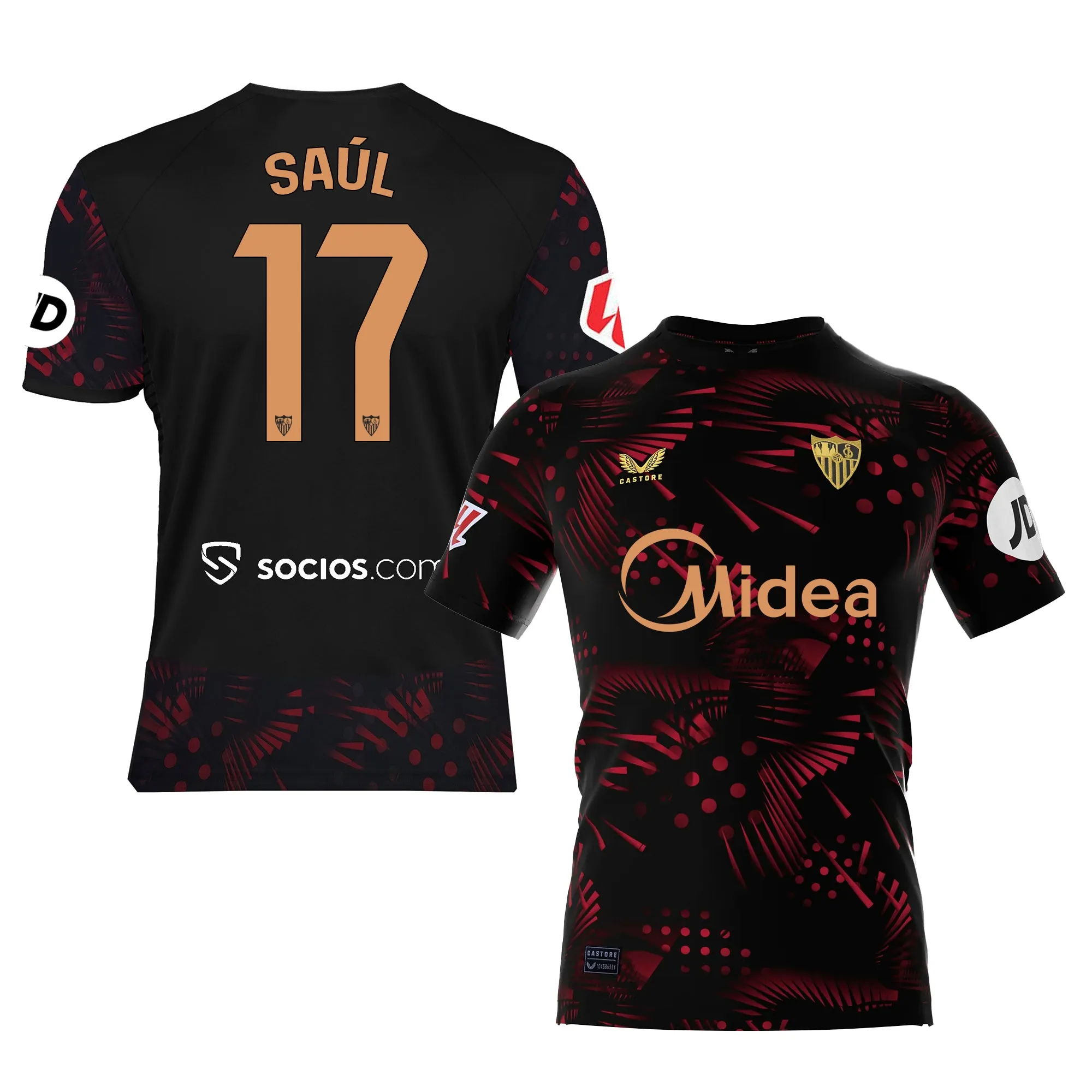Saúl Camiseta 3 nio negra 24/25