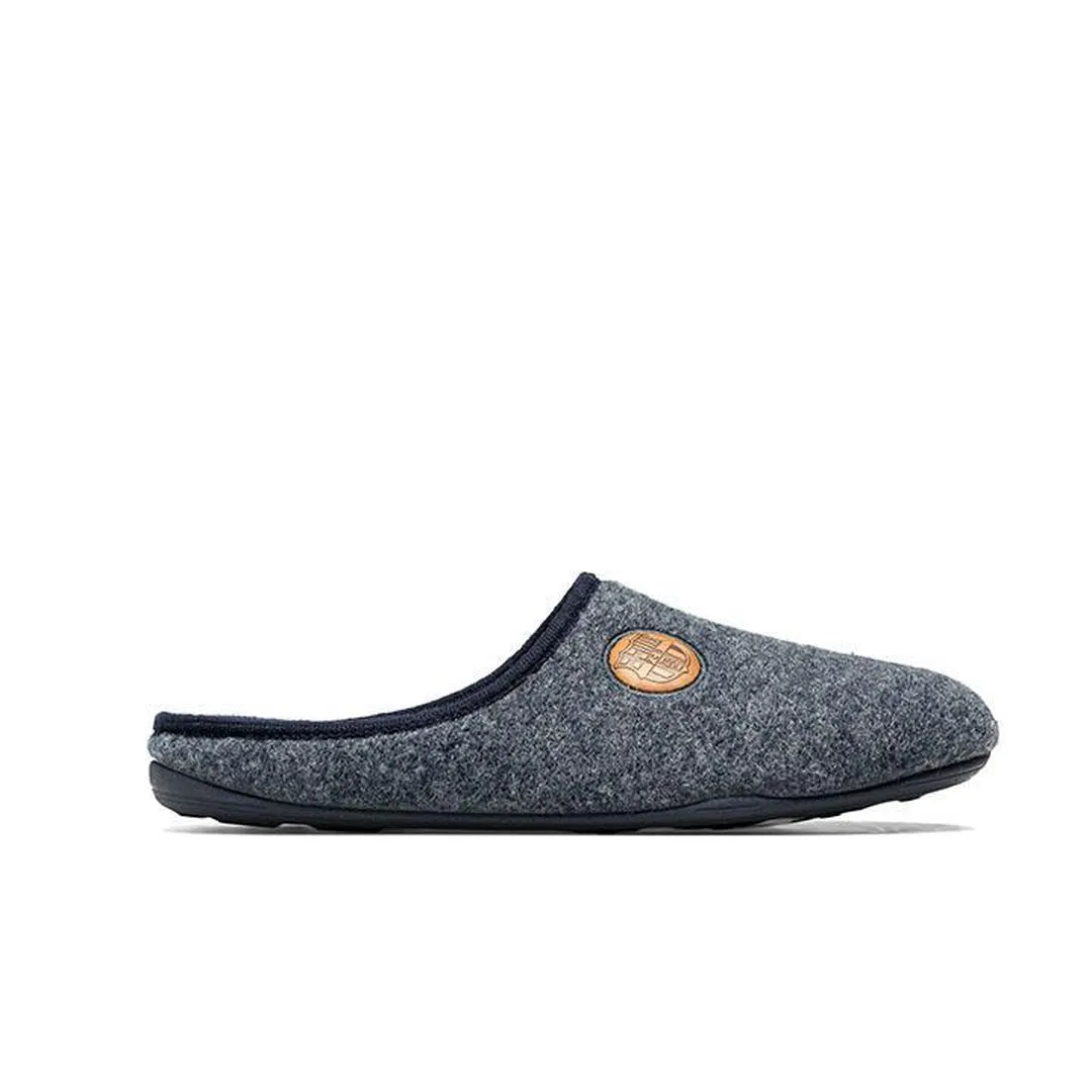 Slippers FC Barcelona Azul Escudo Marrón