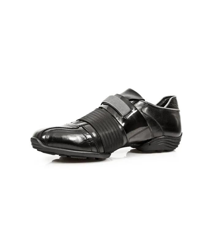 SNEAKERS ZAPATO CASUAL HOMBRE URBANA NEGRO PIEL NEW ROCK ORIGINALM.8147S1