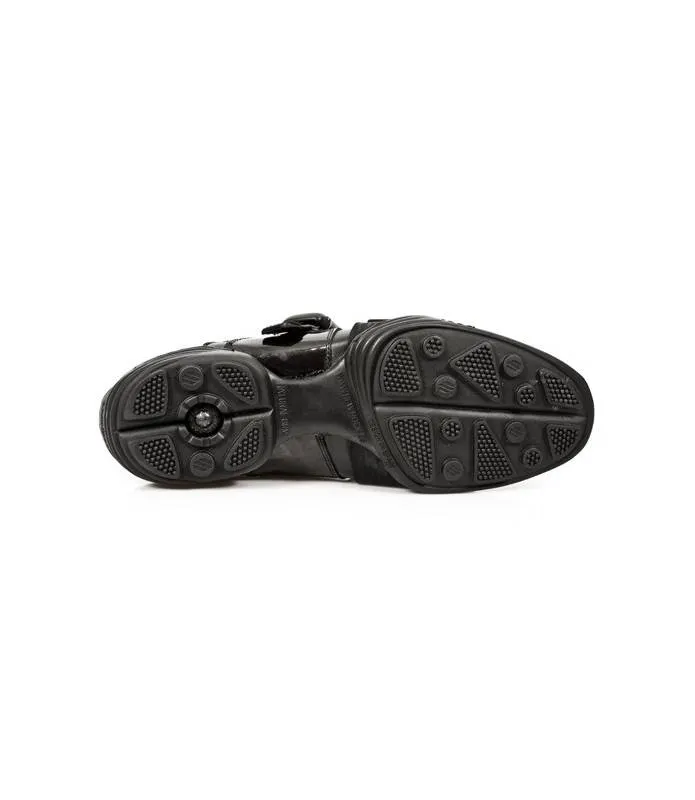 SNEAKERS ZAPATO CASUAL HOMBRE URBANA NEGRO PIEL NEW ROCK ORIGINALM.8147S1