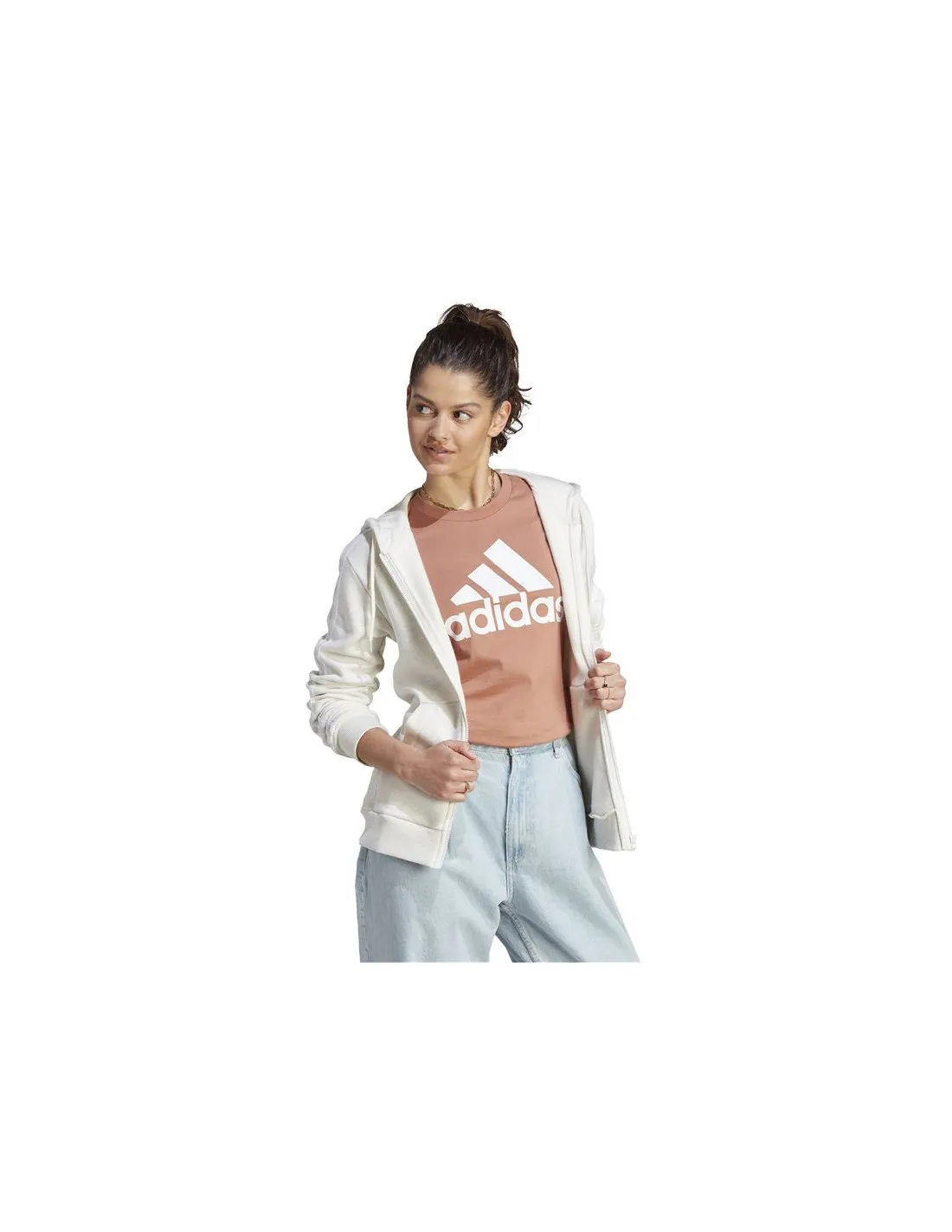 Sudadera adidas 3S Fl Fz Hd Mujer