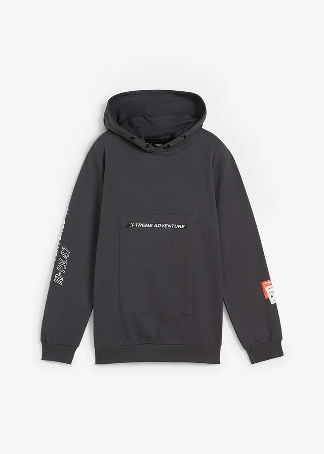 Sudadera con capucha antracita
