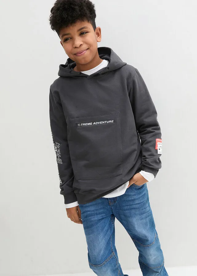Sudadera con capucha antracita
