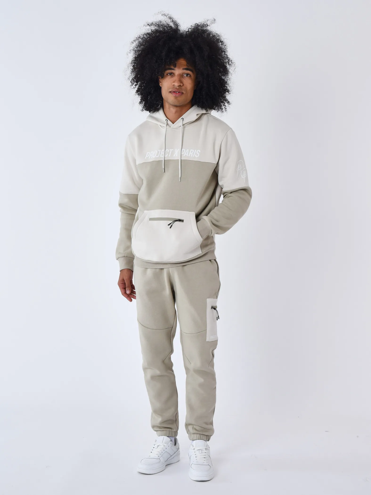 Sudadera con capucha Colourblock
