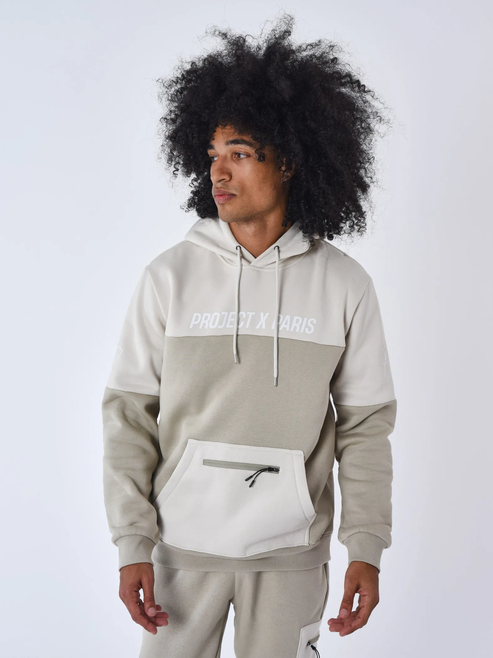 Sudadera con capucha Colourblock