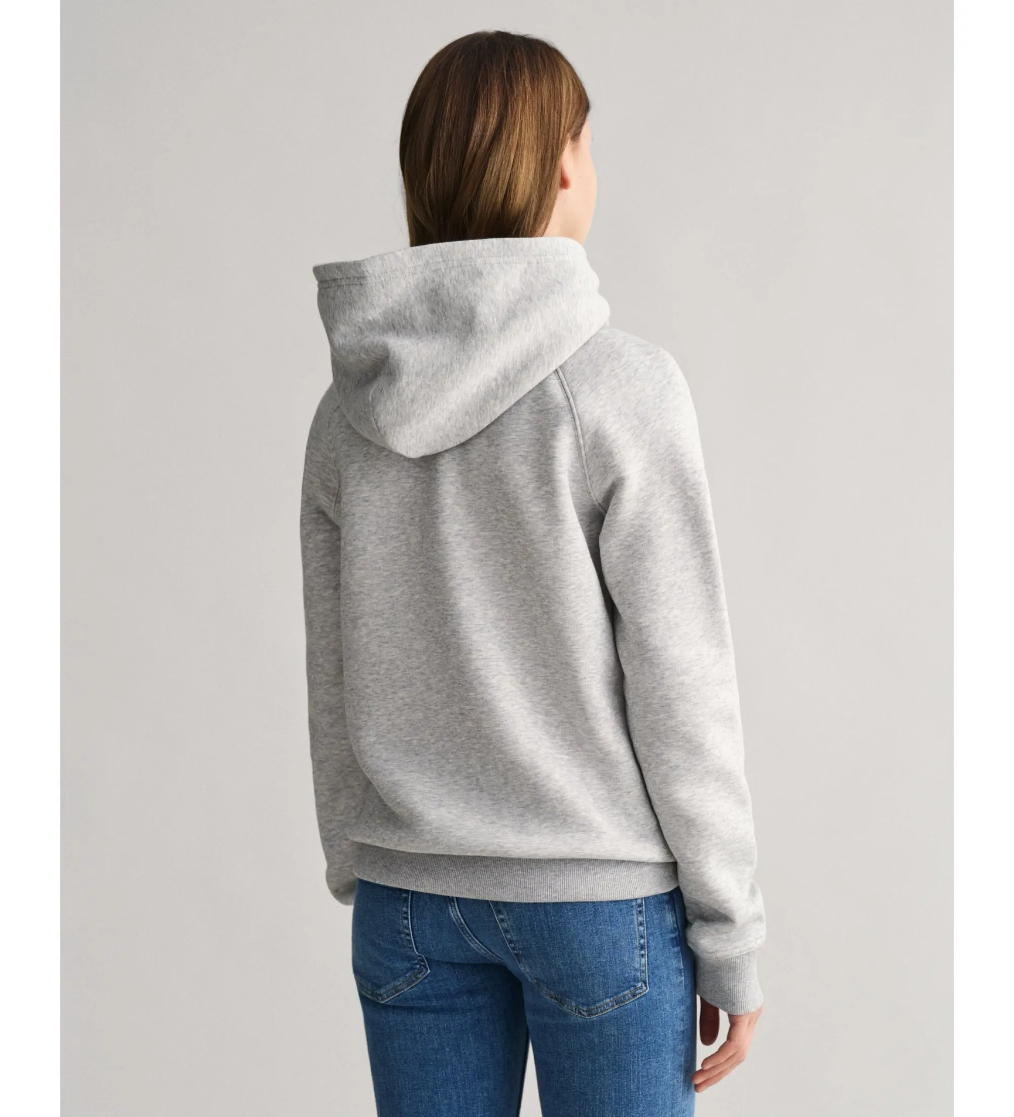 Sudadera con capucha y escudo Archive gris