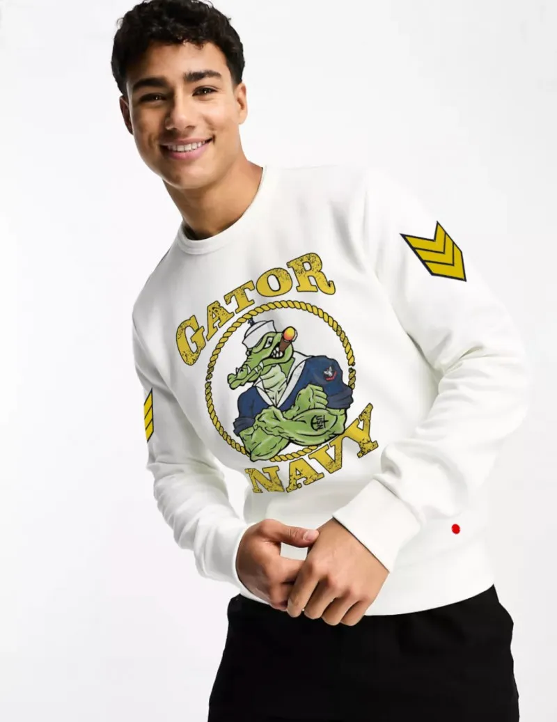 Sudadera de hombre GATOR blanco
