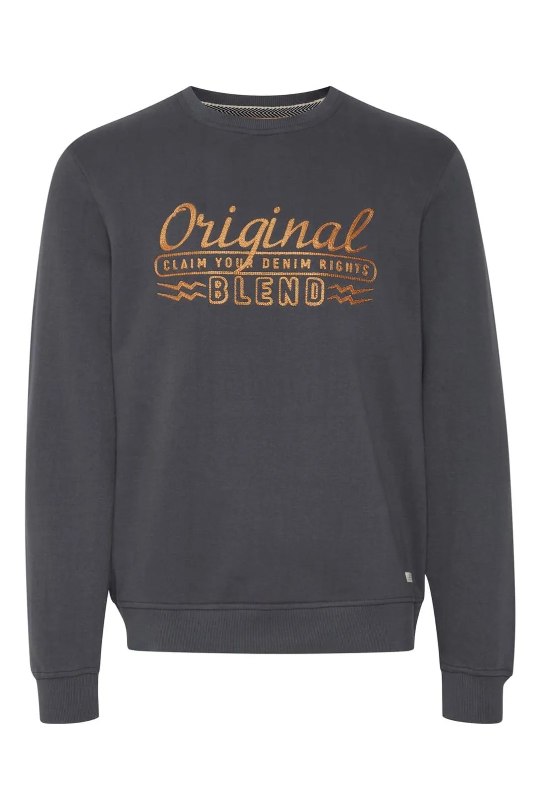 Sudadera hombre letras gris
