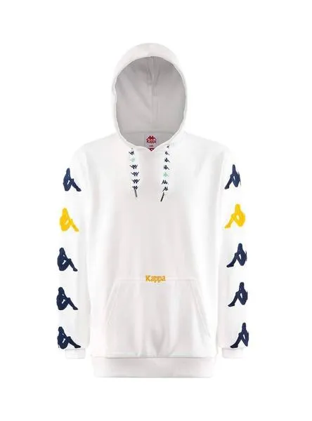 sudadera kappa charice blanco para hombre