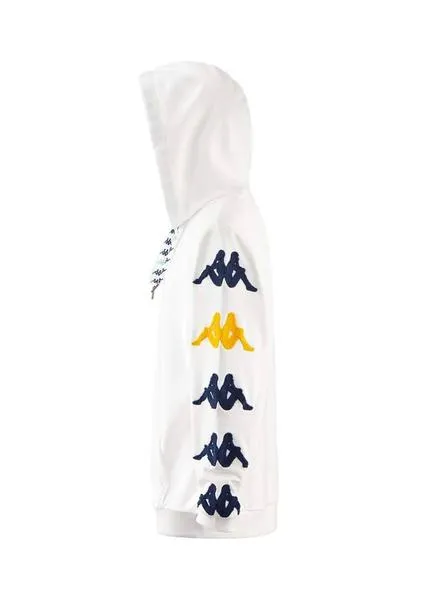 sudadera kappa charice blanco para hombre