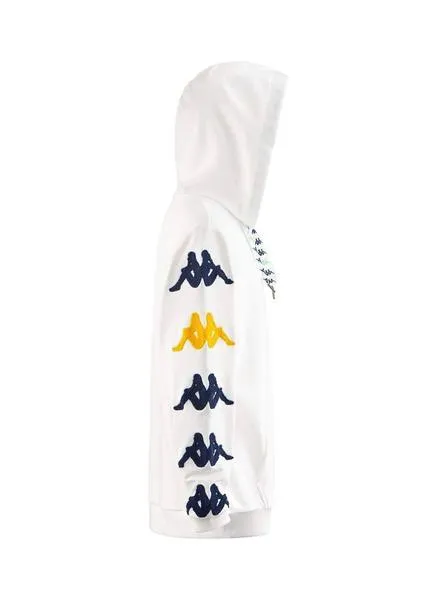 sudadera kappa charice blanco para hombre