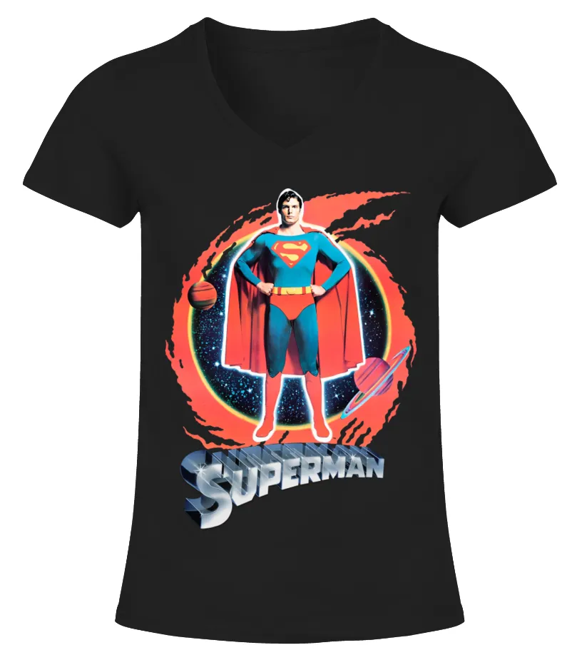 Superman BK 008 Camiseta cuello pico Mujer