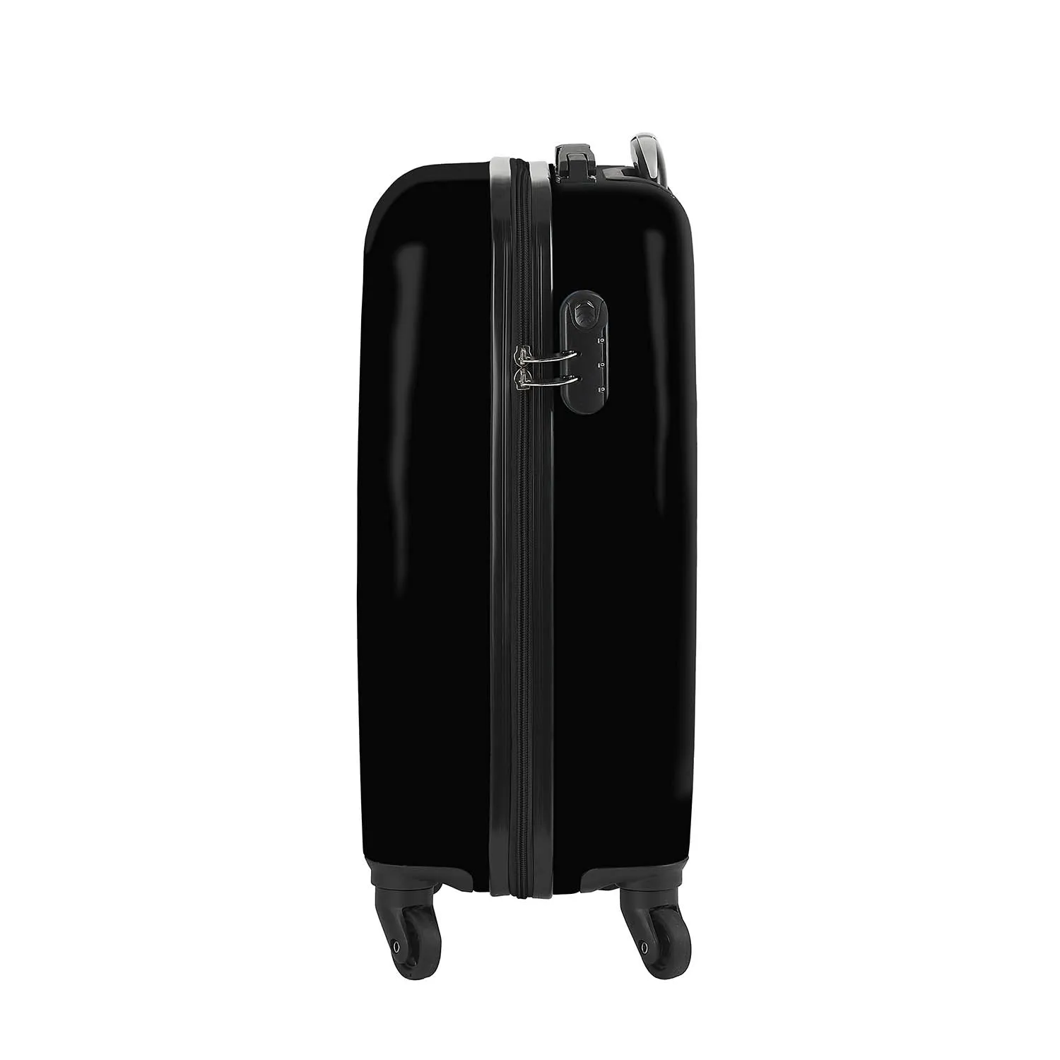 Trolley de cabina negra con escudo