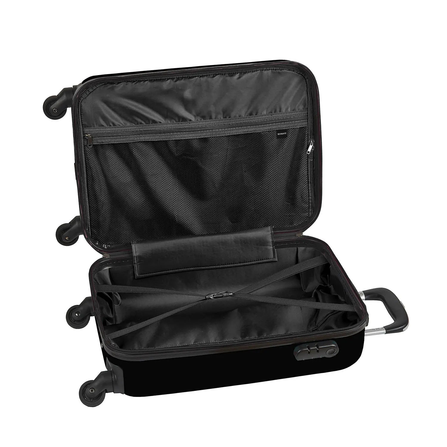Trolley de cabina negra con escudo
